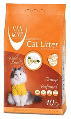 Van Cat Комкующийся наполнитель без пыли с ароматом апельсина, пакет, 10 кг - фотография № 5