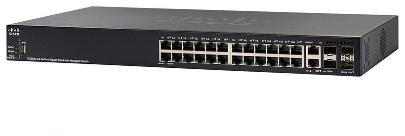 SG250X-24P-K9-EU Коммутатор SG250X-24P 24-Port Gigabit PoE Smart Switch with 10G Uplinks