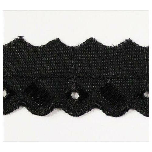 Тесьма отделочная Астра цвет черный 25 см x 9 м арт 464 количество товаров в комплекте 9 296₽