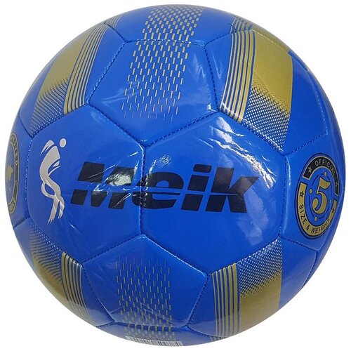 фото B31315-1 мяч футбольный "meik-078" 2-слоя, (синий), tpu+pvc 2.7, 410-420 гр., машинная сшивка hawk