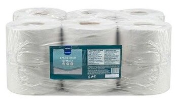 Туалетная бумага METRO PROFESSIONAL однослойная 200м, 12 рулонов - терес-сервис ООО