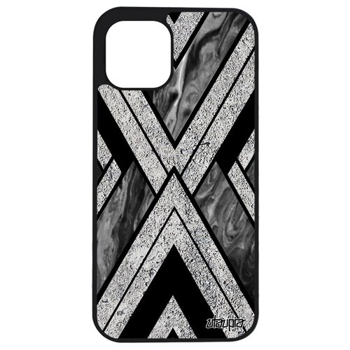 фото Новый чехол на смартфон // iphone 12 mini // "икс- орнамент" стиль треугольник, utaupia, серый