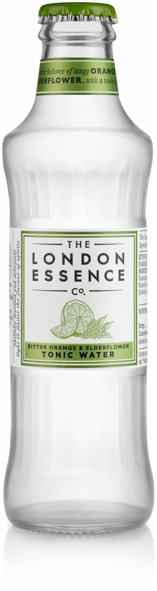 Напиток газированный London Essence Bitter Orange&Elderflower Tonic Water (Горький Апельсин и Бузина) 0.2л, стекло, 1шт - фотография № 1