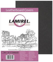 Обложки для переплета А4 картон-тиснен.под кoжу 230г/м2, цвет-черный, 100шт/уп, Lamirel-Delta (LA-78687)