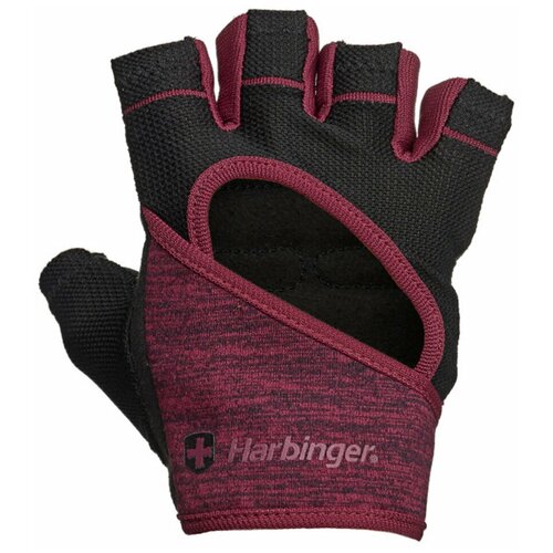 фото Женские перчатки для фитнеса harbinger flexfit, бордовые, размер l