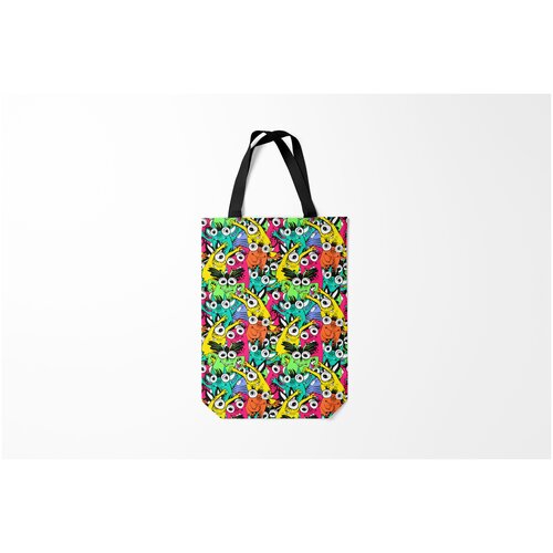 фото Сумка-шоппер / 31х42 см / популярные иллюстрации / монстры привидения и дьяволы веселые burnettie