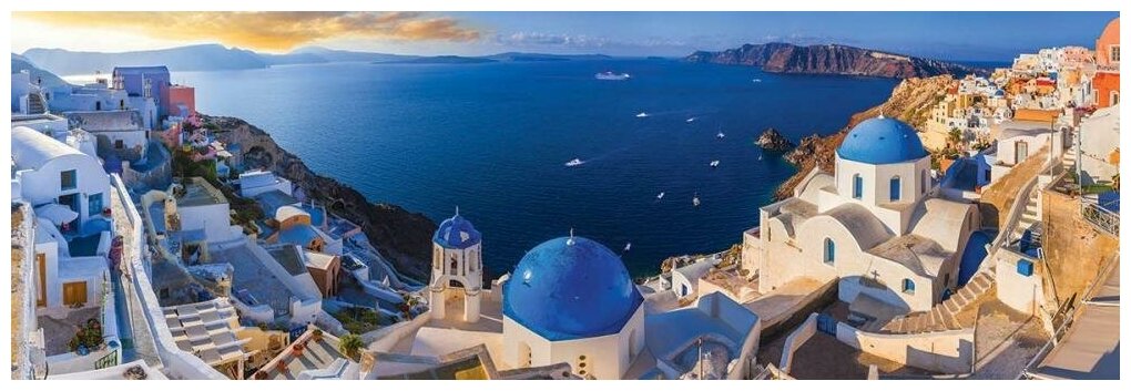 Пазл Eurographics Санторини Греция панорамный, 1000 элементов (6010-5300) - фото №2