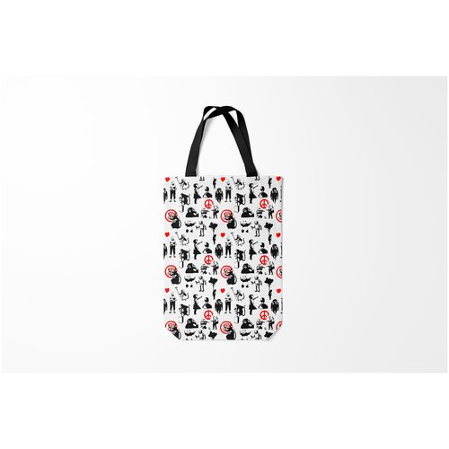 фото Сумка-шоппер / 31х42 см / популярные иллюстрации / banksy burnettie