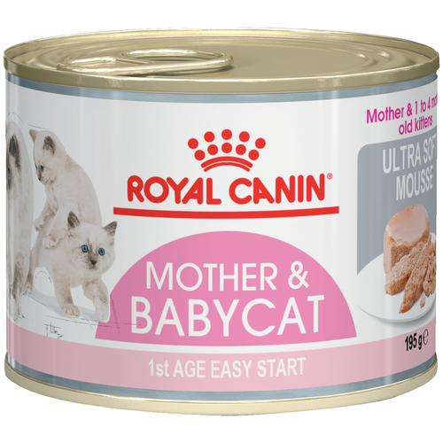 Влажный корм Royal Canin Mother & Babycat (Babycat Instinctive canned) 195 г (мусс)