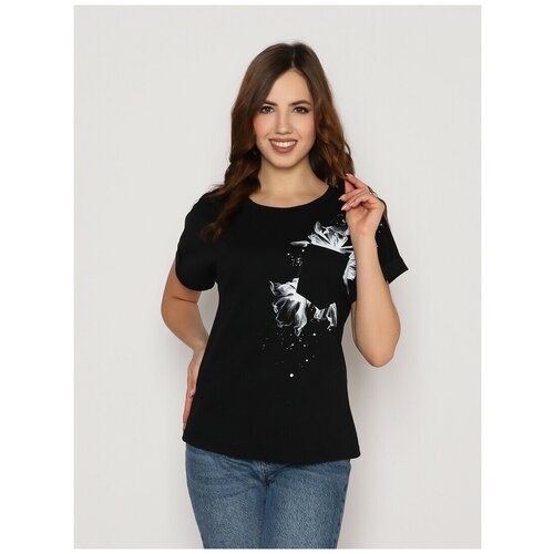 Футболка Style Margo, размер 44, черный футболка женская ботаника кулирка черный 44