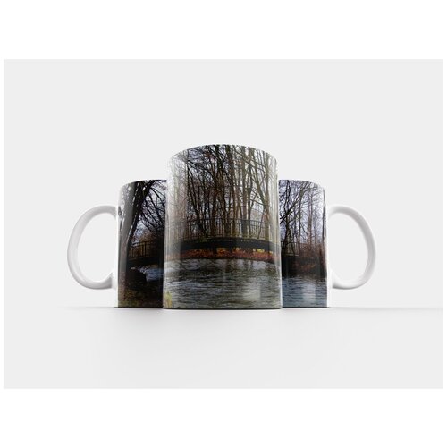 фото Кружка "зима, мост, река" 320 мл lotsprints