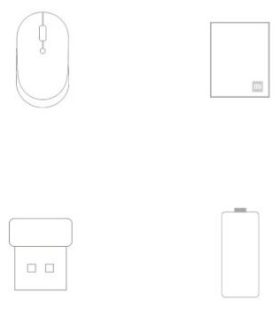 Xiaomi Беспроводная бесшумная мышь с двойным подключением Xiaomi Mi Mouse Silent Edition Dual Mode Белый WXSMSBMW02