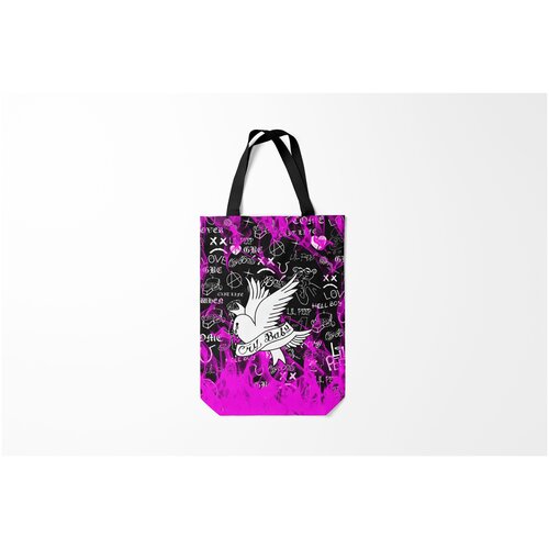 фото Сумка-шоппер / 31х42 см / rap / lil peep peep. burnettie