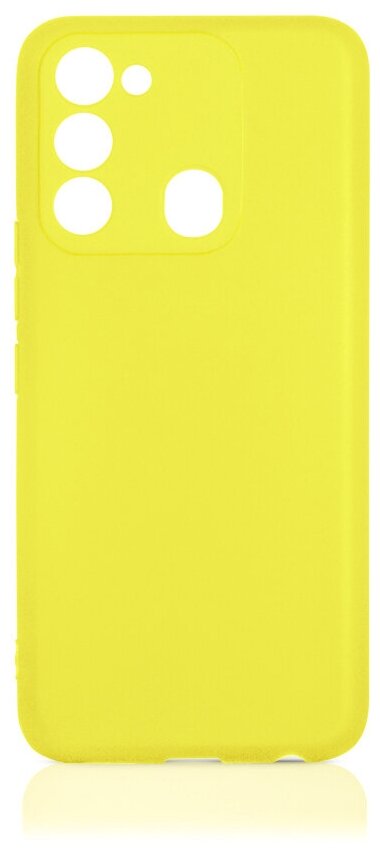 Силиконовый чехол DF для Tecno Spark Go 2022/ Spark 8C tCase-07, желтый