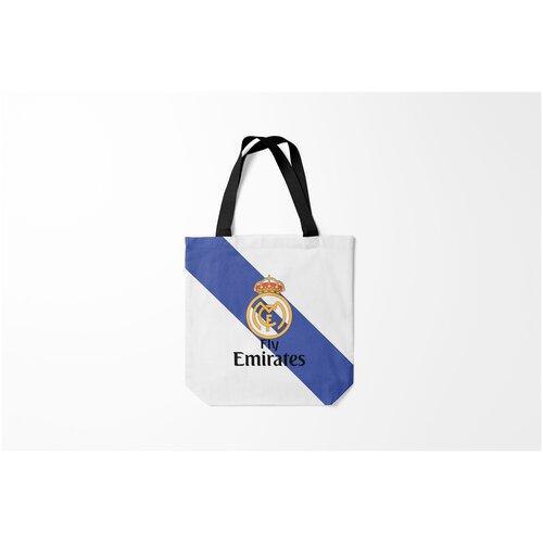 фото Сумка-шоппер / 40х40 см / футбол / real madrid реал burnettie
