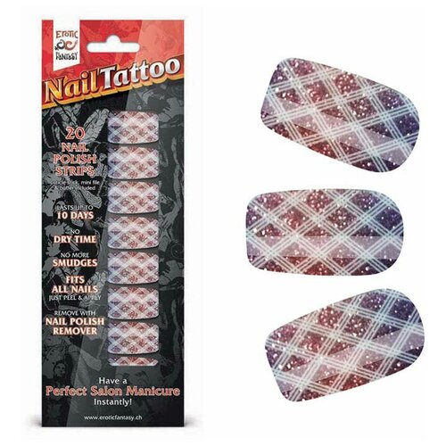 фото Набор лаковых полосок для ногтей блестящий градиент nail foil (цвет : серый) (артикул : ef-nt06) erotic fantasy
