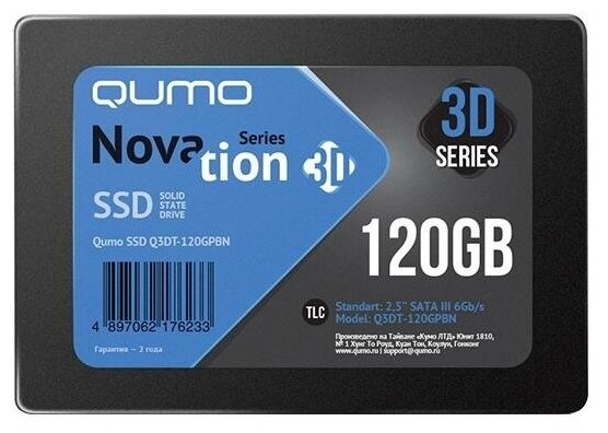 Твердотельный накопитель Qumo Novation 120 ГБ SATA Q3DT-120GSCY