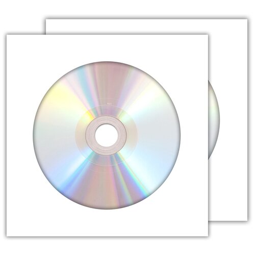 Диск DVD-R Ritek 4,7Gb 16x non-print (без покрытия) в бумажном конверте с окном, 2 шт.