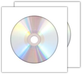 Диск DVD-R Ritek 4,7Gb 16x non-print (без покрытия) в бумажном конверте с окном, 2 шт.
