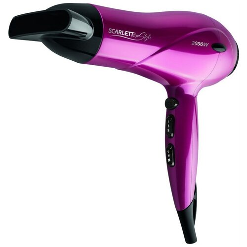 Фен SCARLETT SC-HD70I67 малиновый с черным 134000₽