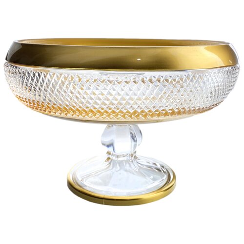 Ваза для фруктов на ножке Barok BK (золото) Размер: 22 см YH