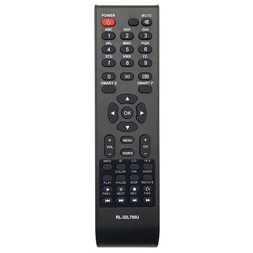 Пульт Huayu для Rolsen RL-32L700U 3D (RC-A06) пульт huayu rc a06 rl 32b05f rb 32k101u для tv dvd rolsen ролсен