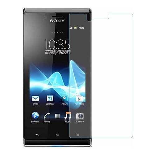 sony xperia c защитный экран из нано стекла 9h одна штука Sony Xperia J защитный экран из нано стекла 9H одна штука