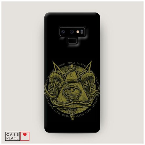 фото Чехол пластиковый samsung galaxy note 9 иллюминати узор case place