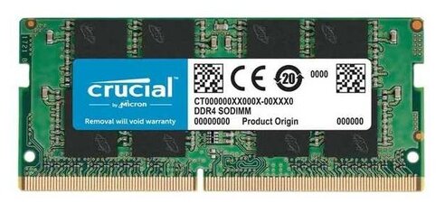 Память DDR4 4Gb 2666MHz Crucial CB4GS2666 Basics RTL PC4-21300 CL19 So-dimm 260-pin 1.2В single rank