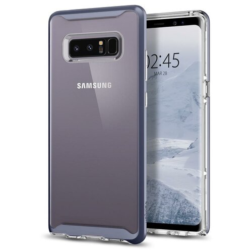 фото Прозрачный чехол spigen для galaxy note 8 - neo hybrid crystal - серая орхидея - sgp-587cs22093