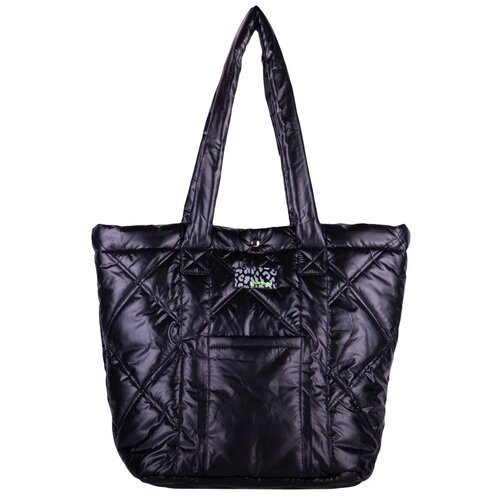 Сумка женская мягкая PICANO черная, 450х370х45 мм, 300 грамм / сумка на плечо / сумка хобо / сумка хозяйственная