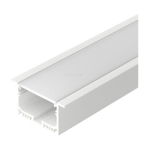 Профиль с экраном SL-LINIA62-F-2500 WHITE+OPAL профиль с экраном sl linia62 f 2500 anod opal