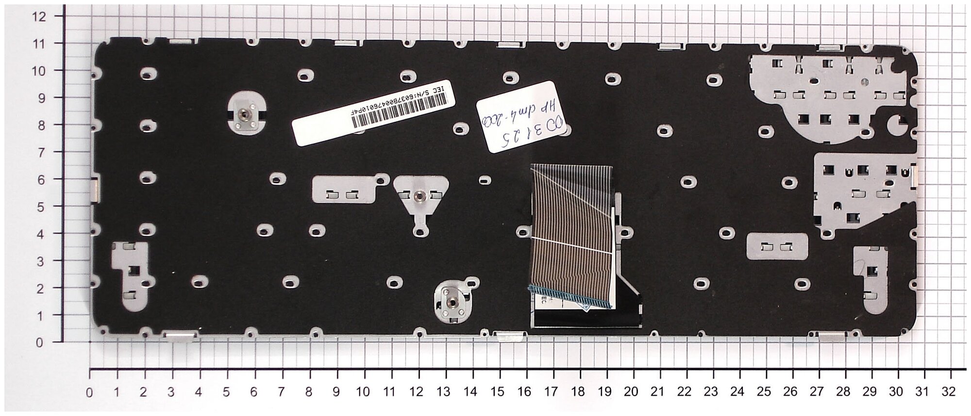 Клавиатура для ноутбука HP Pavilion dm4-1121tx черная с рамкой