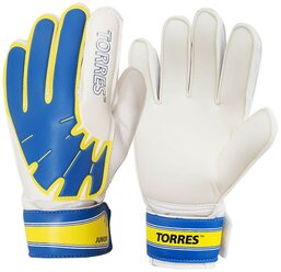 Перчатки вратарские Torres Jr. бело-голуб-желтый