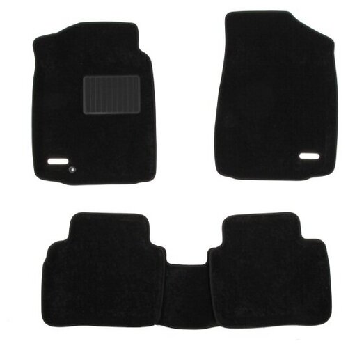 Коврики в салон текстильные Nissan Pathfinder IV 2014-> / Infiniti JX35 (QX60) 2012-> Sotra 3D Lux с бортиком черные