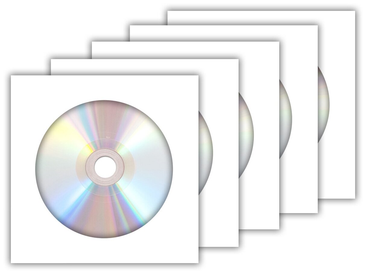 Диск DVD-R Ritek 47Gb 16x non-print (без покрытия) в бумажном конверте с окном