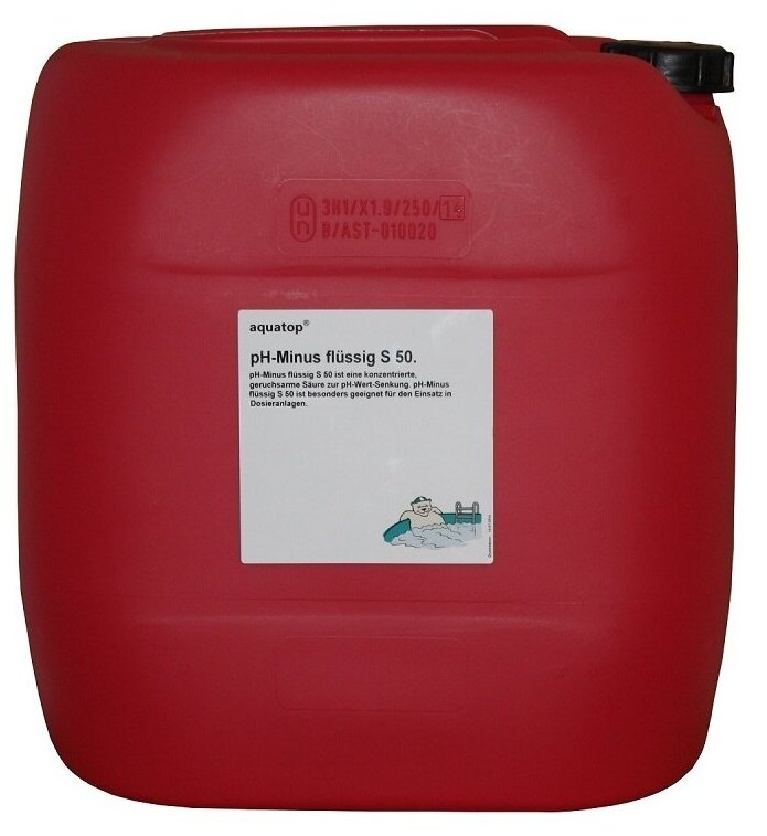 Средство для pH-коррекции pH-Минус aquatop жидкий 25 кг