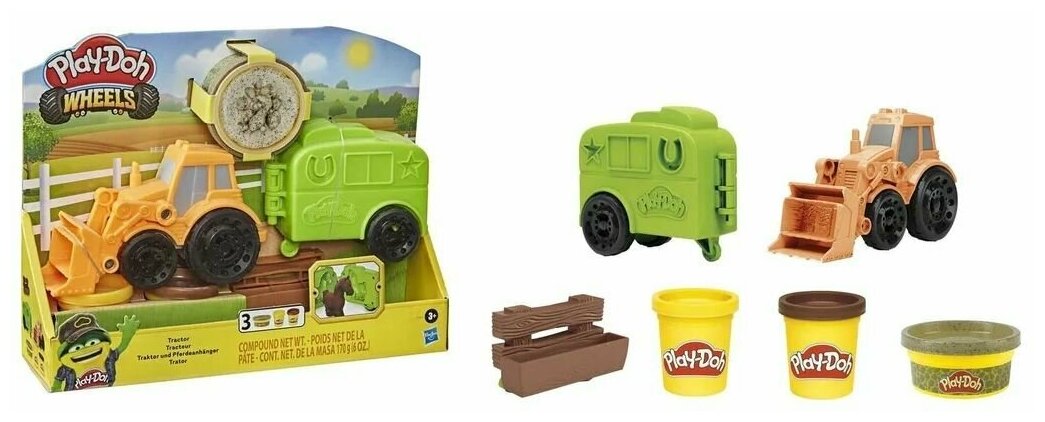 Набор для лепки Play-Doh Фермерский трактор (F10125L0) - фото №3
