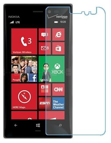 Nokia Lumia 928 защитный экран из нано стекла 9H одна штука