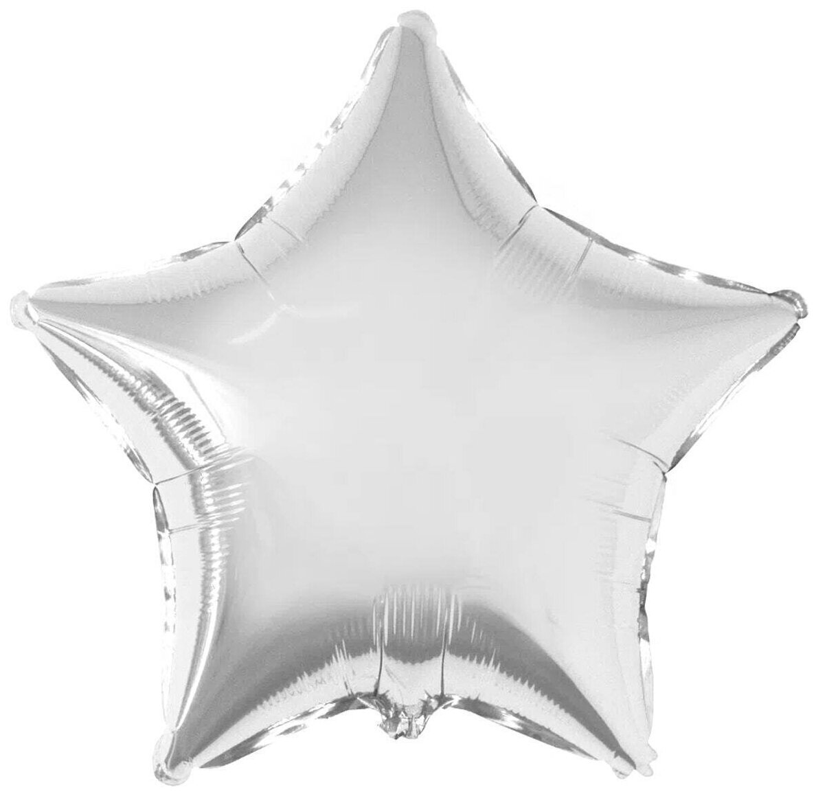 Фольгированные серебряные шары "Ультра звезда" на выписку из роддома или день рождения сына или дочери, 2 шара