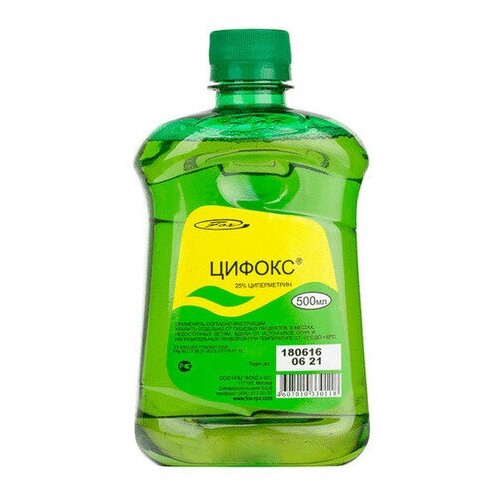 Цифокс - концентрат эмульсии от клопов, тараканов, 500 мл.