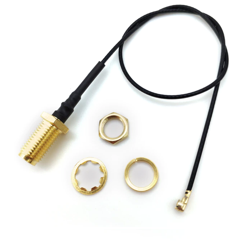 Кабель, пигтейл IPEX/UFL Female - SMA Female 1.13мм для антенн Wi-Fi/GSM/2G/3G/4G, длина 15 см sma connector cable female to ufl u fl ipx ipex rf coax adapter assembly rg1 13 15cm pigtail cable for pci wifi card 4g module