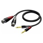 Кабель аудио 2xJack - 2xXLR Procab CLA708/1.5 1.5m - изображение