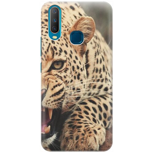 фото Re:pa накладка transparent для vivo y17 / y3 / y12 / y15 с принтом "рассерженный хищник"