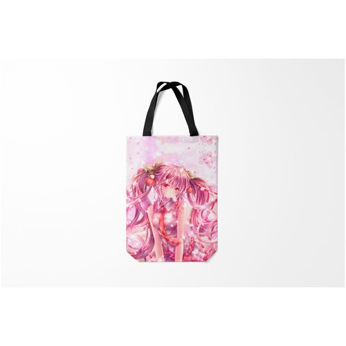 фото Сумка-шоппер / 31х42 см / аниме / хацуне мику ванильная hatsune miku burnettie