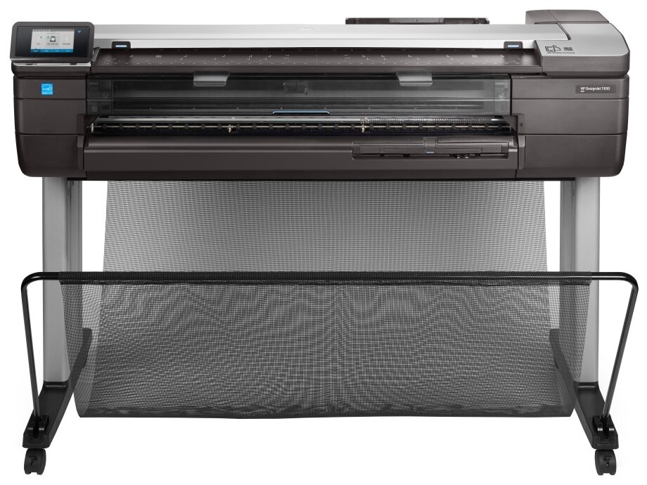 МФУ струйное HP DesignJet T830 36-in Multifunction (F9A30A/F9A30D), цветн., A0, черный/серебристый