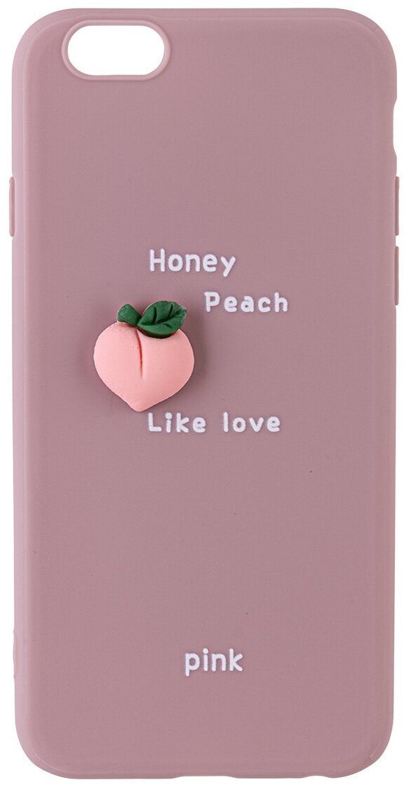 Чехол 3D для Apple Iphone 6; Apple Iphone 6S. Персик. Honey peach like love.