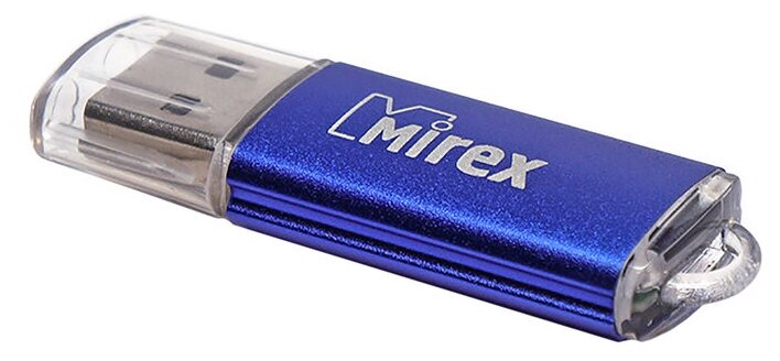 Mirex Флешка Mirex UNIT AQUA, 8 Гб, USB2.0, чт до 25 Мб/с, зап до 15 Мб/с, синяя