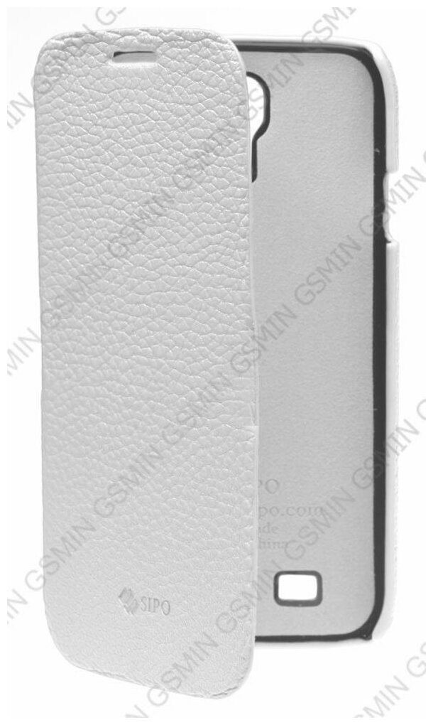 Кожаный чехол для Samsung Galaxy S4 (i9500) Sipo Premium Leather Case "Book Type" - H-Series (Белый)