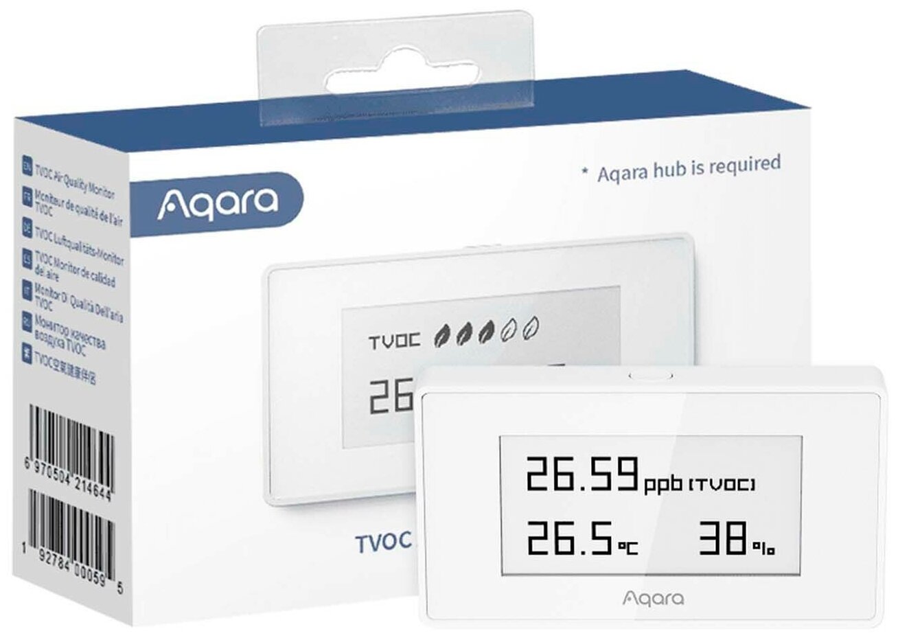 Монитор качества воздуха Aqara TVOС AAQS-S01 - фотография № 3